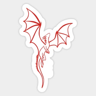 Fly or die - ACOTAR dragon Sticker